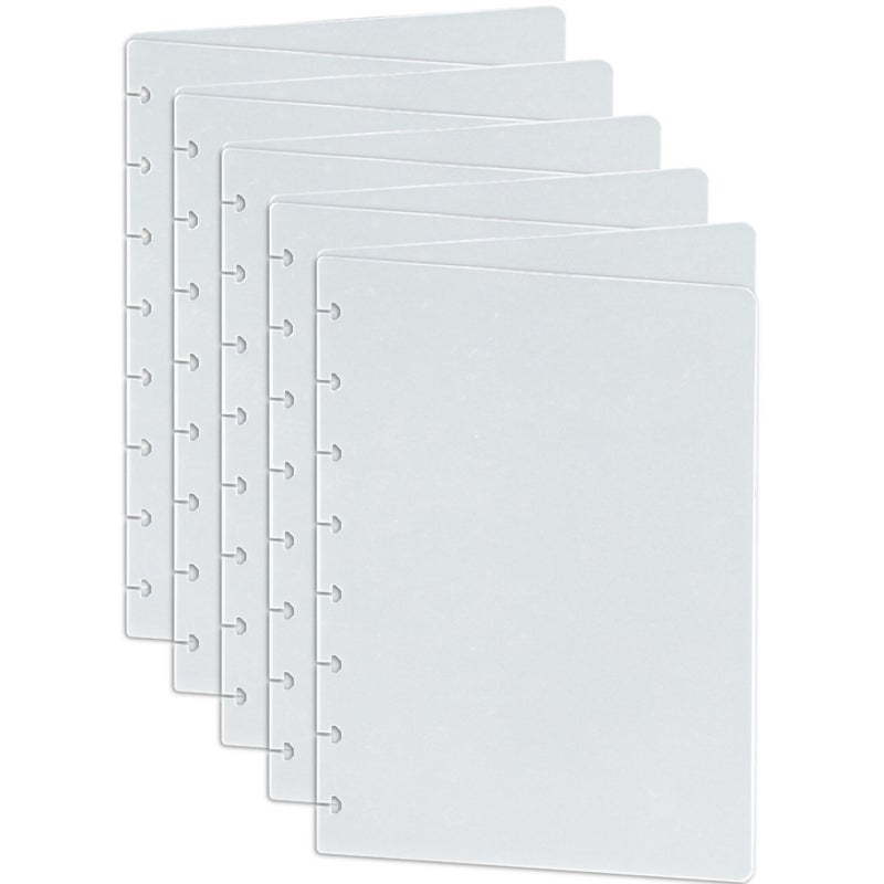 Eleven Discs Junior Size Translucent/Clear Discbound Notebook Poly Covers, Compatible with Circa, Arc, and TUL (Set of 5) - Image 1
